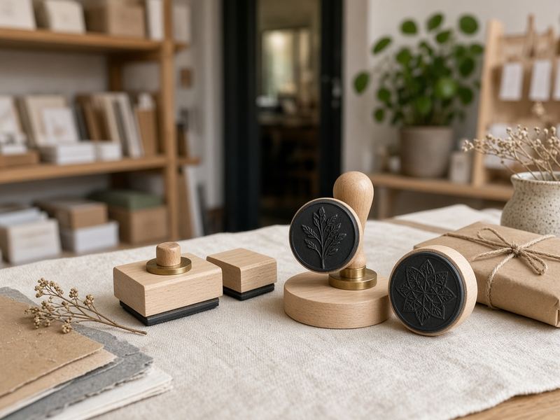 Custom stamps at Studio Chiarridos