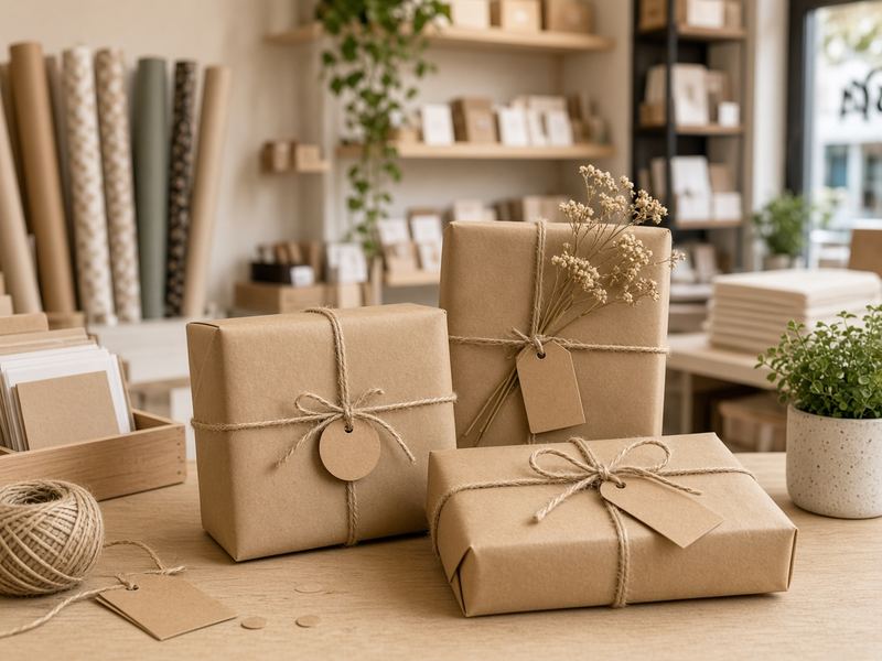 Gift wrapping at Studio Chiarridos